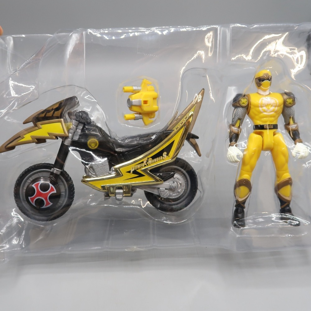 Power Rangers Wild Force Yellow Savage Cycle‎ Bandai Vintage Motorcycle